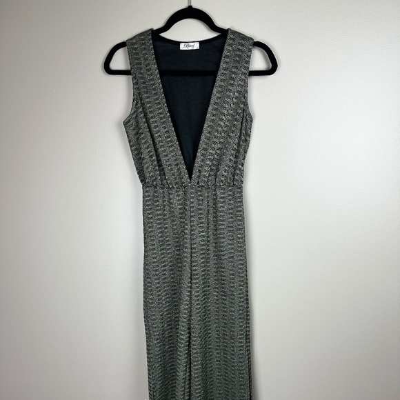 Vintage "Ritual" Black and metallic gold patterned Jumper Size SML - Picture 1 of 6